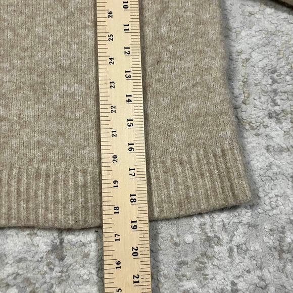 Banana Republic Womens Tan Wool Blend Mock Neck Sweater Medium - Picture 11 of 11